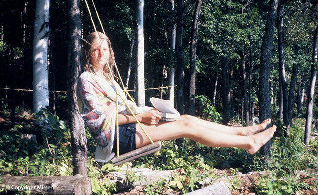Kathryn was a voracious reader (Lake Kushog, Haliburton, 1970s)