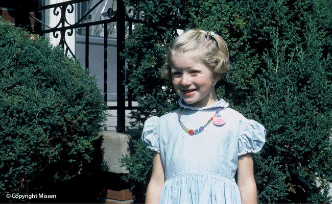 Kathryn in her Sunday best, Leaside, Toronto, 1960s