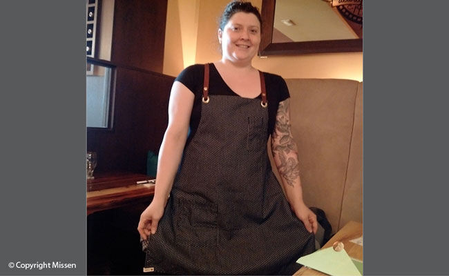 Harriet, proud chef-owner of the Beechwood Gastropub, Ottawa, 2017